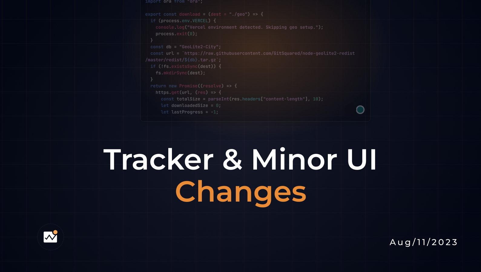 Tracker And Minor UI Changes